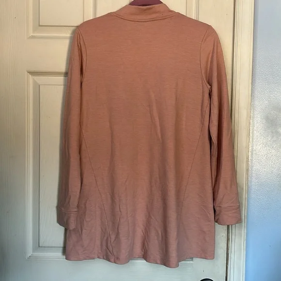 LOGO Lounge by Lori Goldstein French Terry V-neck Tunic with Pockets size small - Picture 3 of 4